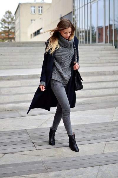 thestylexplorer: “ • Sweater >> • Casual coat >> • Pant >> • Boots >> ”