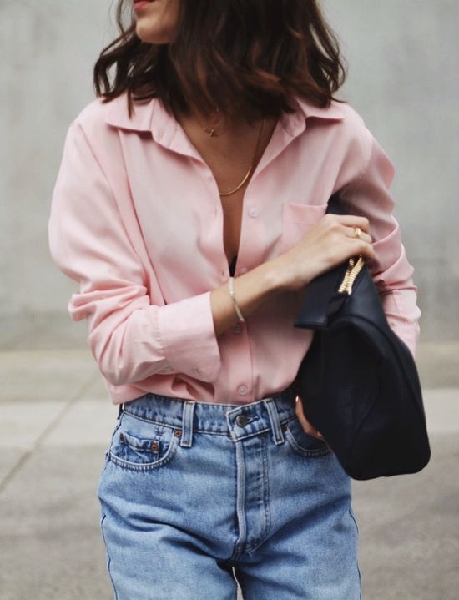 Pink & denim.